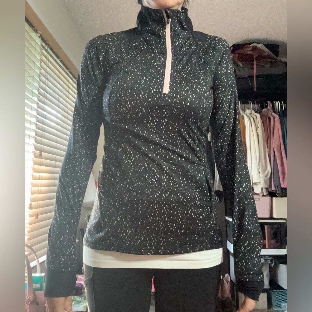 Lululemon Athletica Black and White Speckled Hoodie
